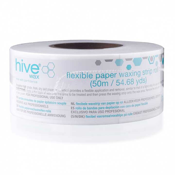 Hive Flexible Paper Waxing Strip Roll 50 Metres x 7.5cm