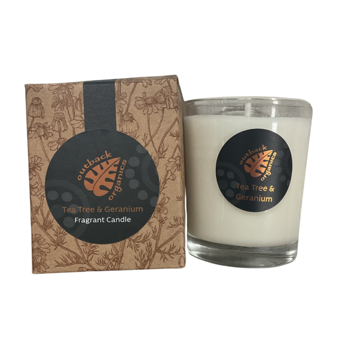 Outback Organics Tea Tree & Geranium Mini Candle